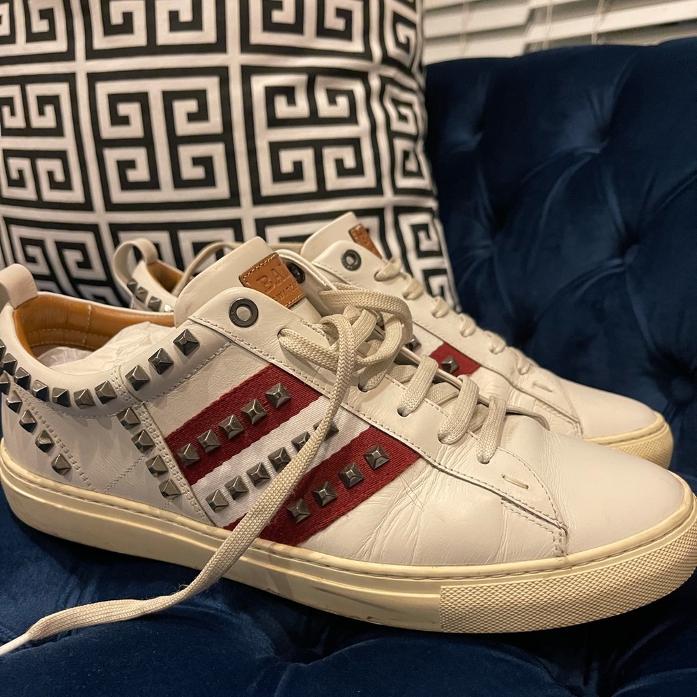 Bally Mens stud sneakers